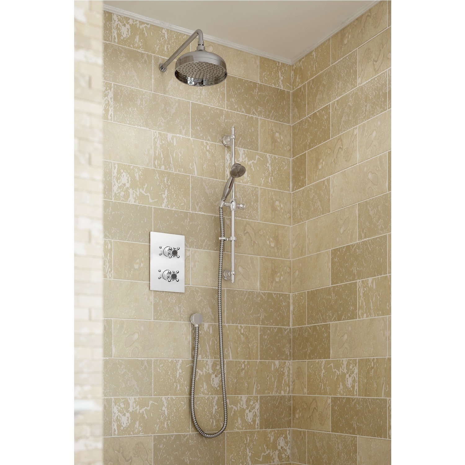 Bristan Trinity Concealed Thermostatic Mixer Shower with Wall Mounted